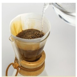 filtros de papel chemex – paquete de 100 filtros para cafetera chemex