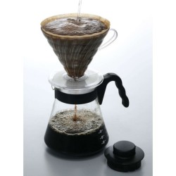 servidor café hario v60 1000 ml – jarra de vidrio para café filtrado