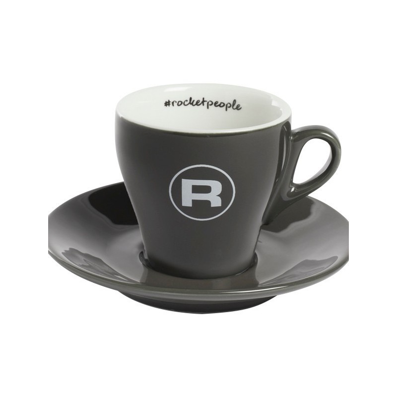 set de tazas espresso rocket hashtag gris – 6 tazas para espresso