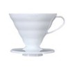 dripper hario v60 02 blanco – dripper plástico de gran capacidad