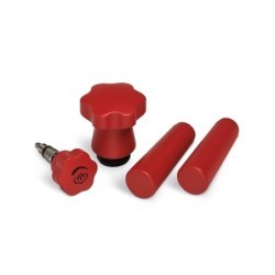 La Pavoni Wood Handle Set Kit In Red