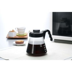 servidor café hario v60 1000 ml – jarra de vidrio para café filtrado