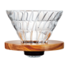 Hario V60 Glass Dripper 02, Olive Wood Holder