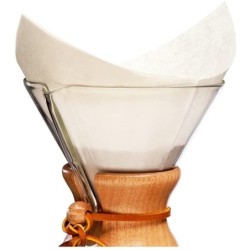 filtros cuadrados chemex – paquete de 100 filtros preplegados