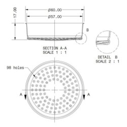 ims ducha e61 200 nt – ducha de precisión para grupo e61 de faema