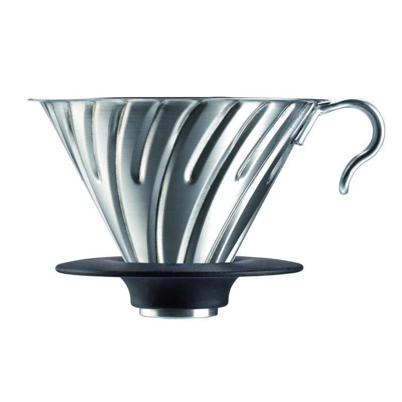 dripper hario v60 metálico – dripper en acero inoxidable