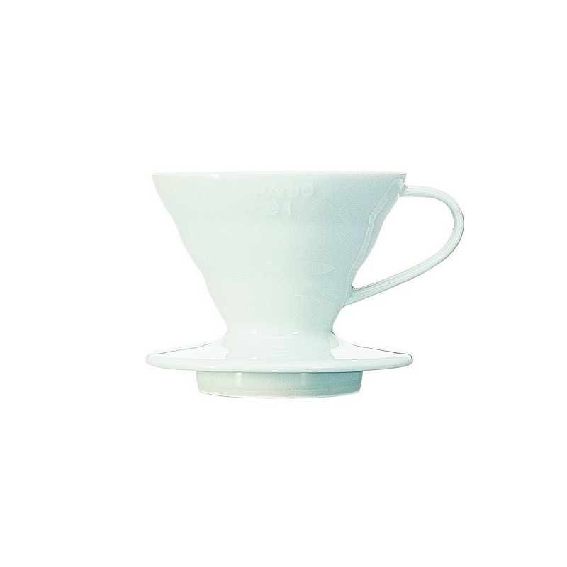 dripper hario v60 01 cerámico blanco – para café filtrado de precisión