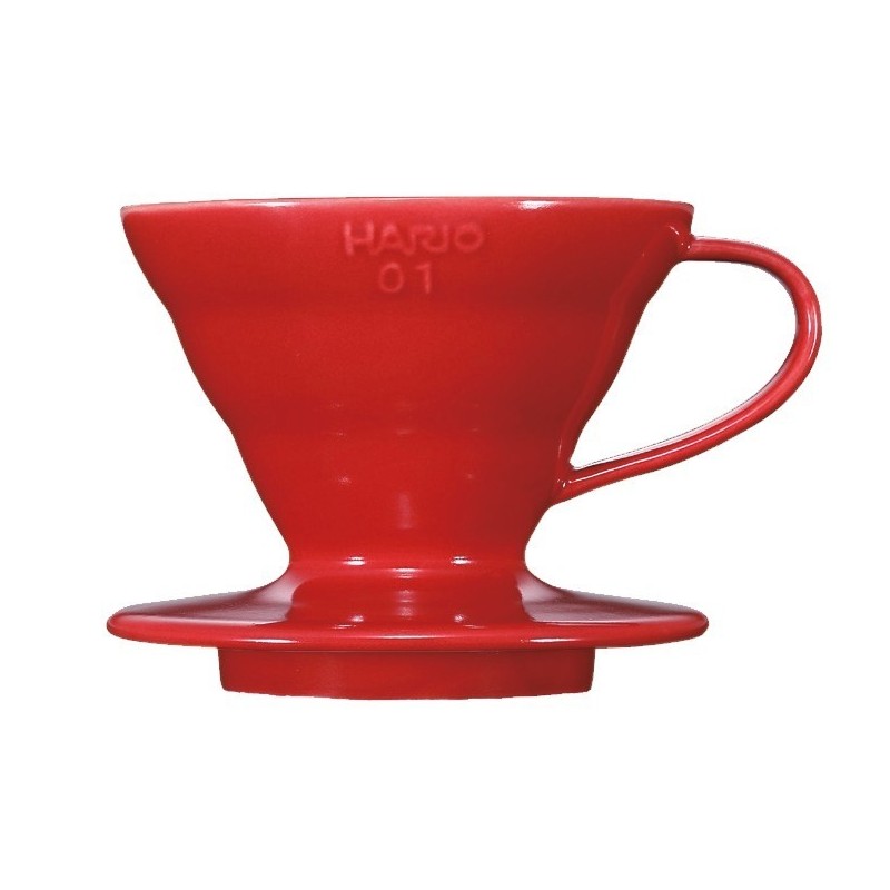 dripper hario v60 01 cerámico rojo – para café filtrado con estilo