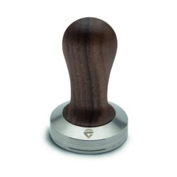 tamper lelit nogal – tamper con mango de madera de nogal