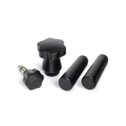 set de madera la pavoni negro – accesorio para máquina espresso