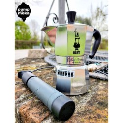 pump my moka – accesorio de presión para mejorar la extracción en moka