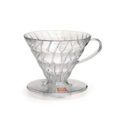 dripper hario v60 02 transparente – accesorio para café filtrado